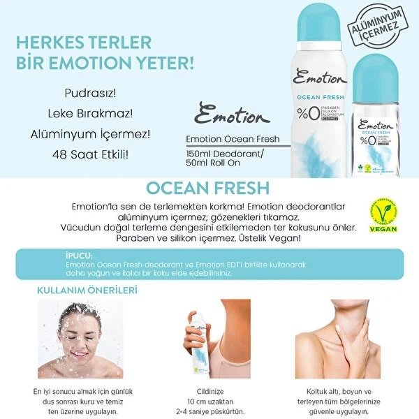 Emotion Ocean Fresh Roll On 50Ml